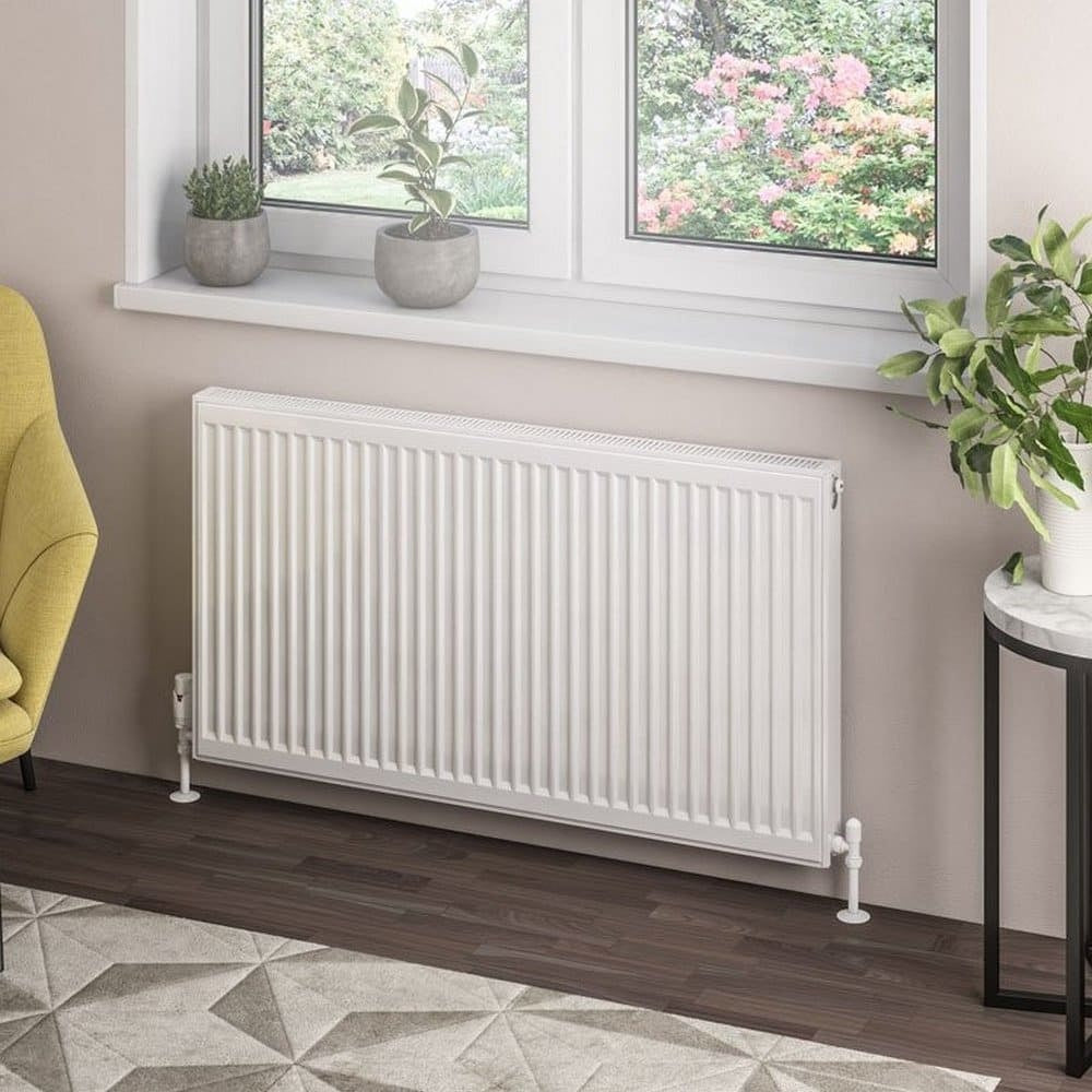 Eastbrook Type 21 600mm High Gloss White Compact Panel Radiator 1100mm