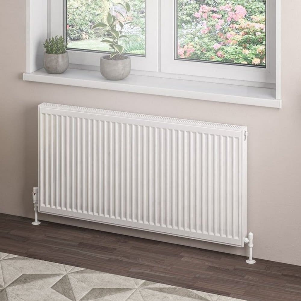 Eastbrook Type 21 600mm High Gloss White Compact Panel Radiator 1200mm