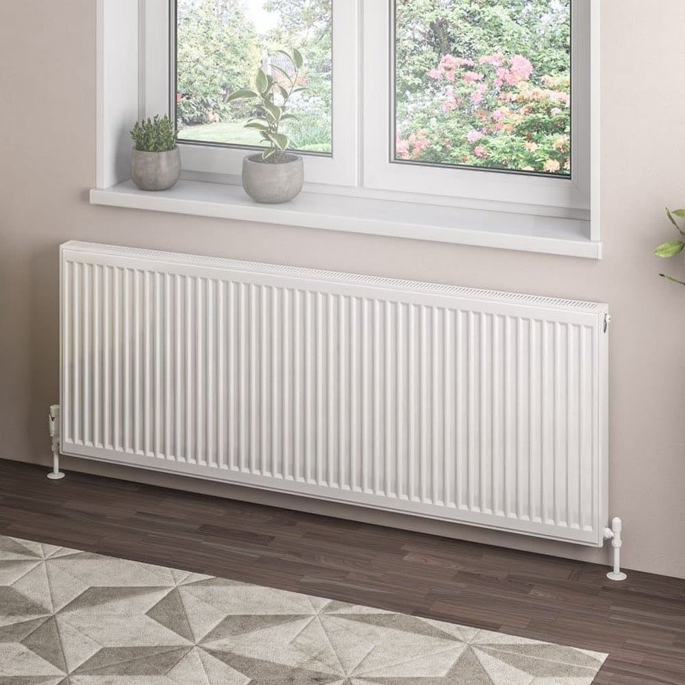 Eastbrook Type 21 600mm High Gloss White Compact Panel Radiator 1600mm
