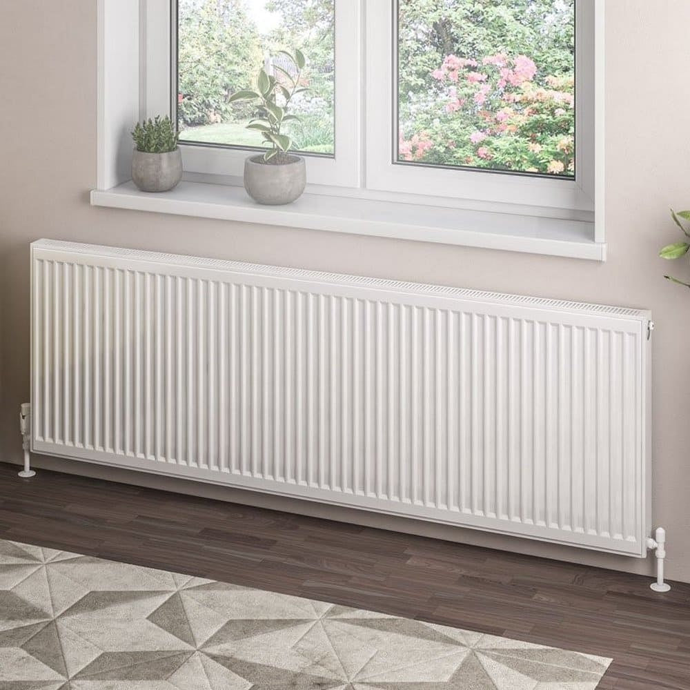 Eastbrook Type 21 600mm High Gloss White Compact Panel Radiator 1800mm