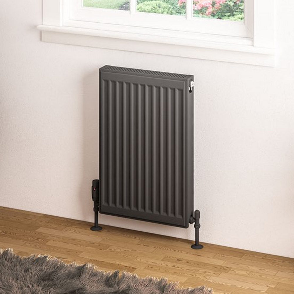 Eastbrook Type 21 600mm High Matt Anthracite Compact Panel Radiator 400mm