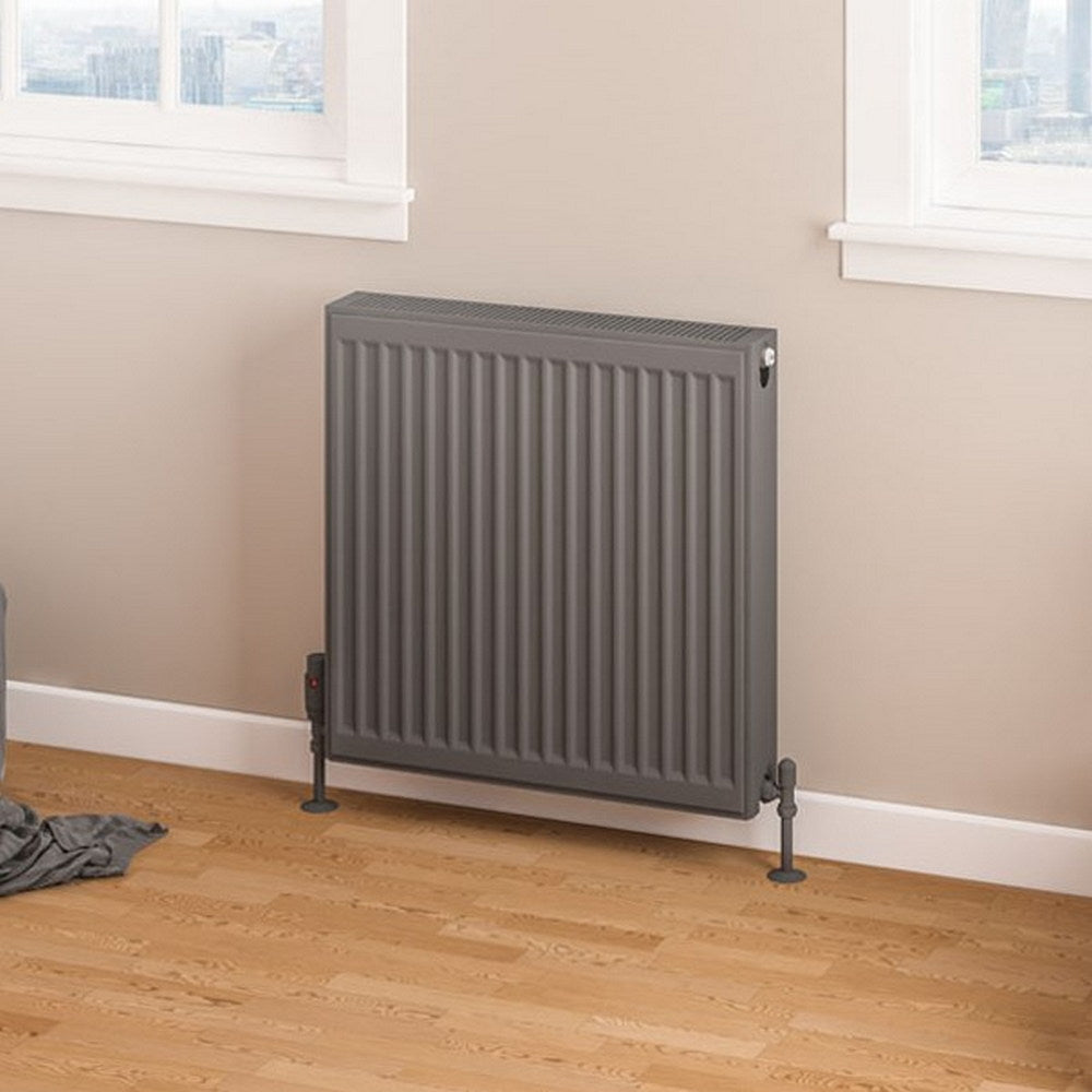 Eastbrook Type 22 600mm High Matt Anthracite Compact Panel Radiator 600mm