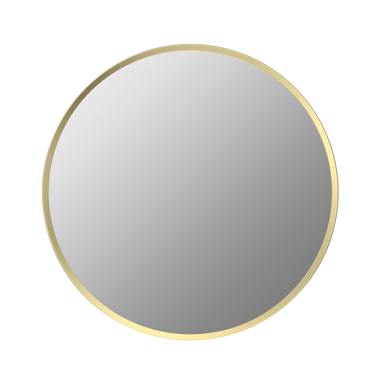 Ajax Gedney 500mm Round Mirror in Brushed Brass