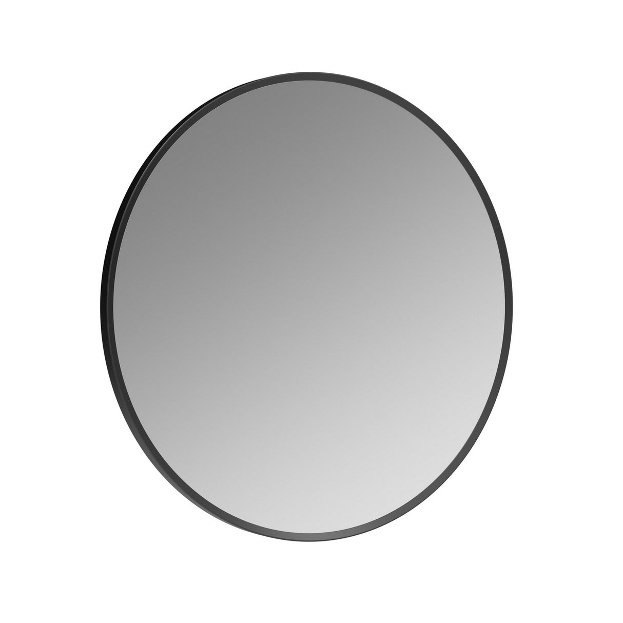 Ajax Gedney 600mm Round Mirror in Matt Black