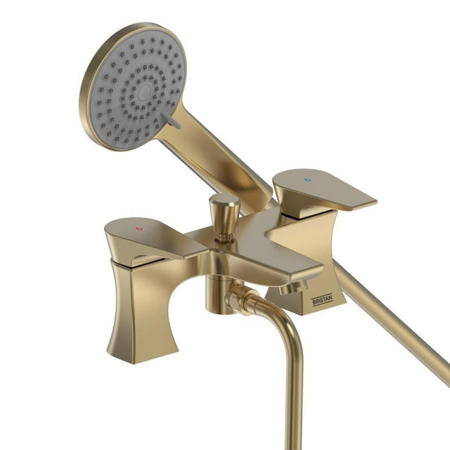HOUBSMBB Bristan Hourglass Bath Shower Mixer in Brushed Brass