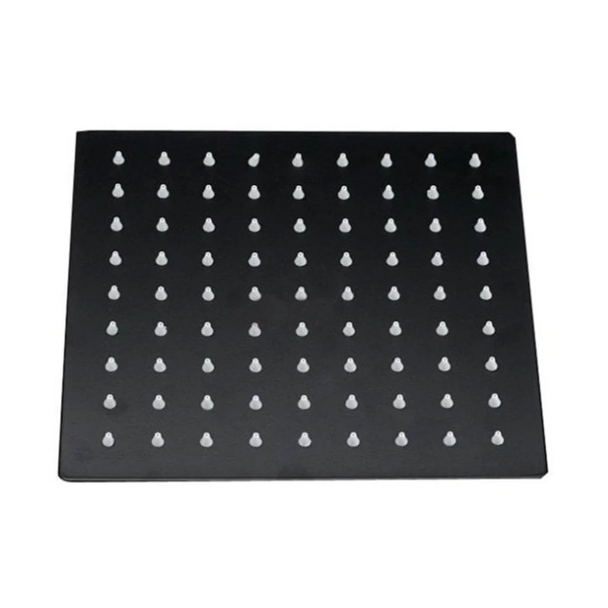 Kartell Nero 300mm Square Shower Head in Matt Black