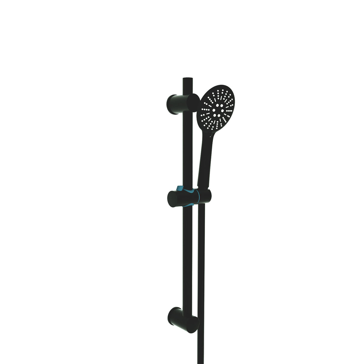 Kartell Nero Round Slide Rail Kit in Matt Black