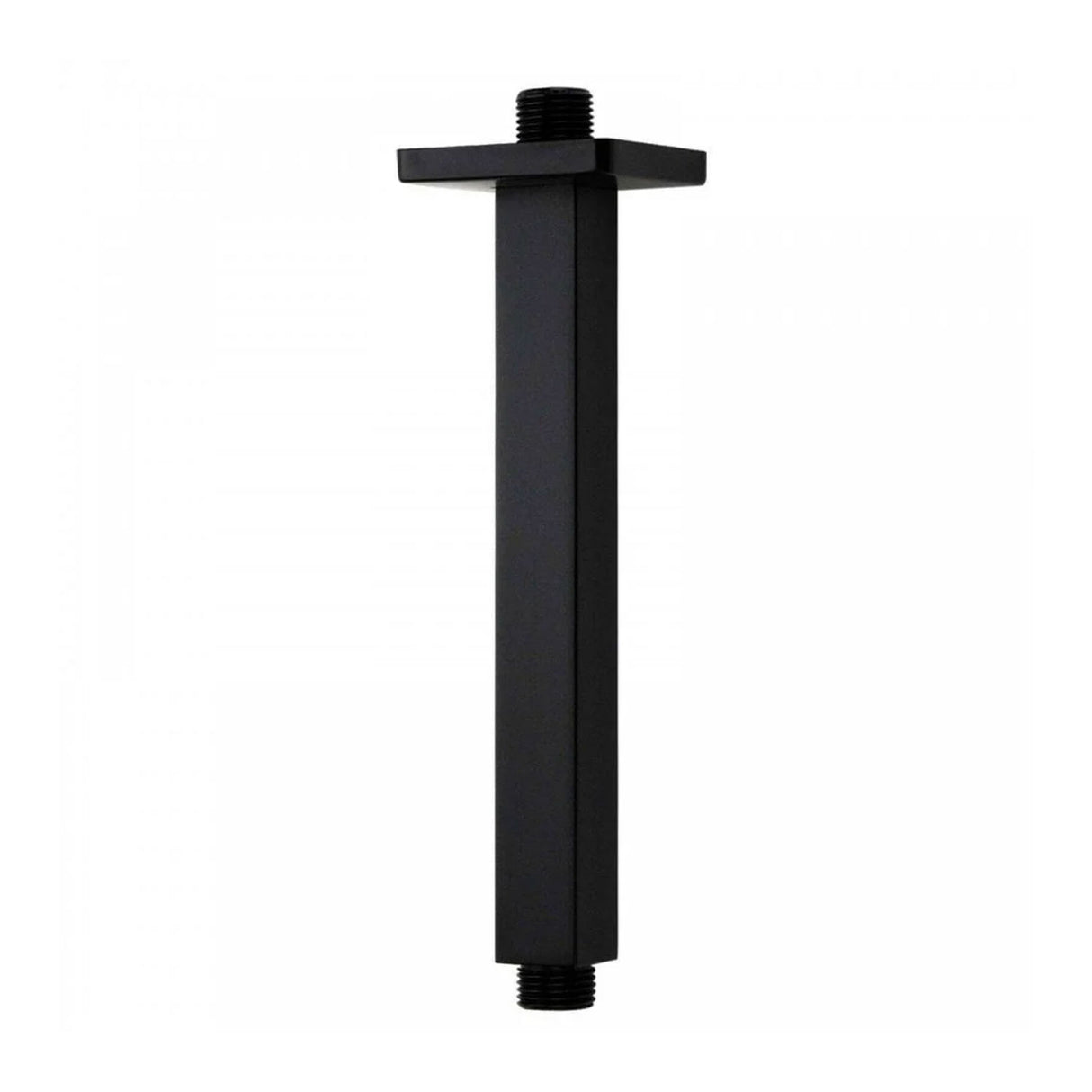 Kartell Nero Square Ceiling Mounted Shower Arm in Matt Black
