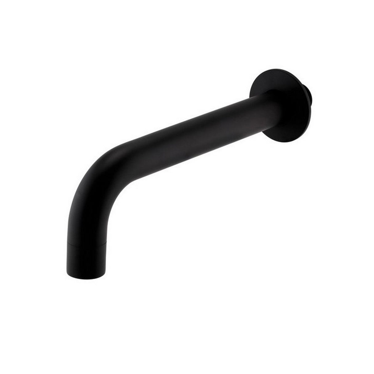Kartell Nreo Round Wall Mounted Bath Spout in Matt Black