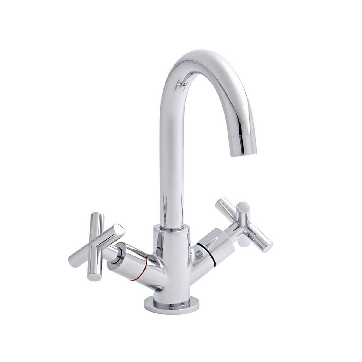 Kartell Times Mono Basin Mixer with Click Waste in Chrome