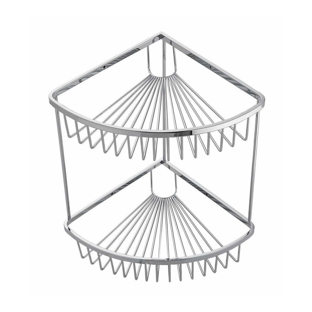 Kartell Wire Double Corner Basket in Chrome