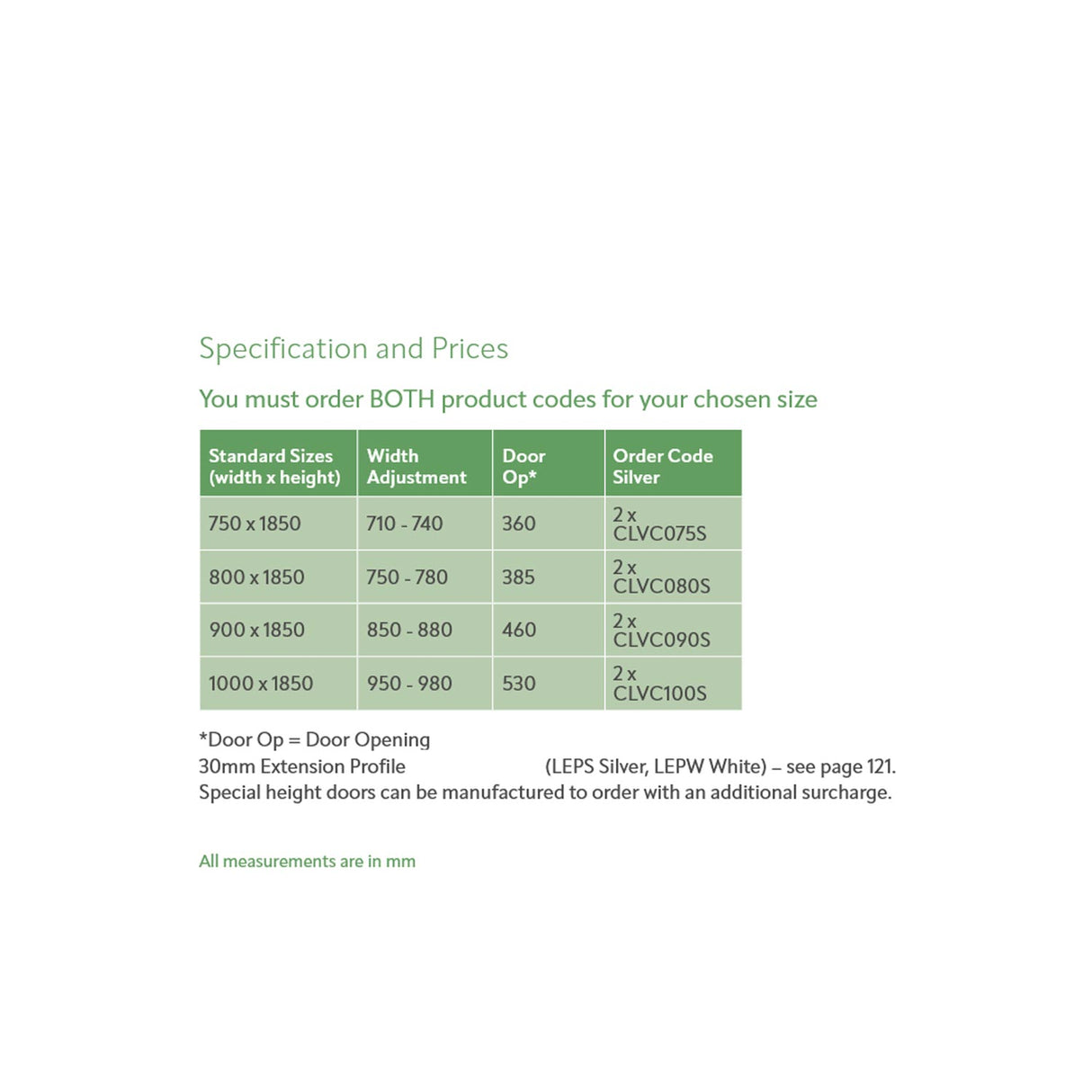 Lakes Classic Semi-Framed Corner Entry Shower Enclosure specifications