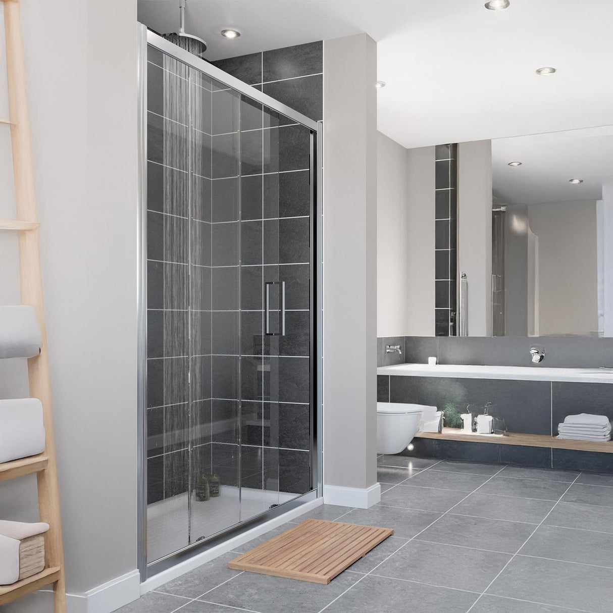 Lakes Coastline Talsi Semi Framed Sliding Door