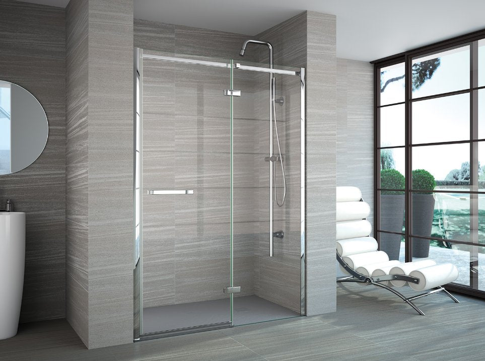 Merlyn 8 Series Frameless Hinge & Inline Shower Door