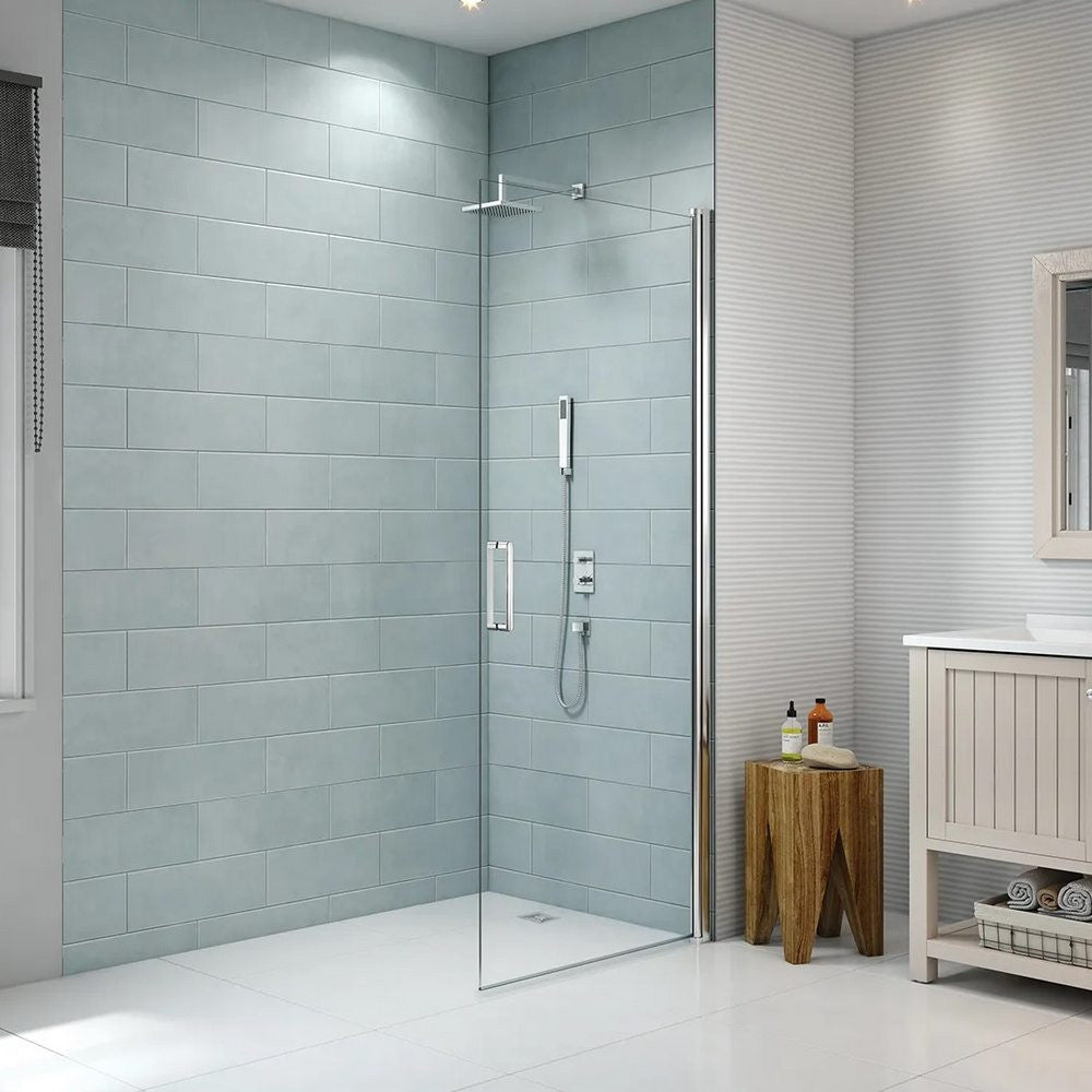 Merlyn 8 Series Frameless Single Pivot Shower Door no side pannel