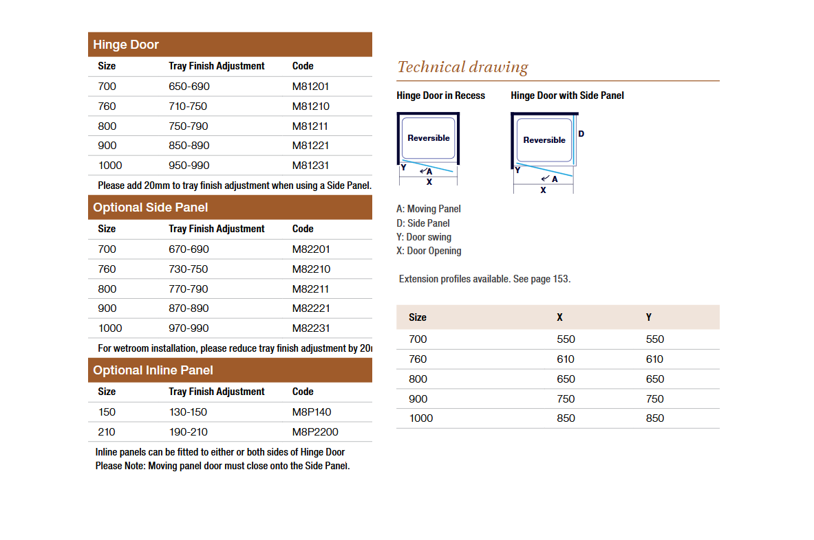 Merlyn 8 Series Hinge Shower Door adjustments