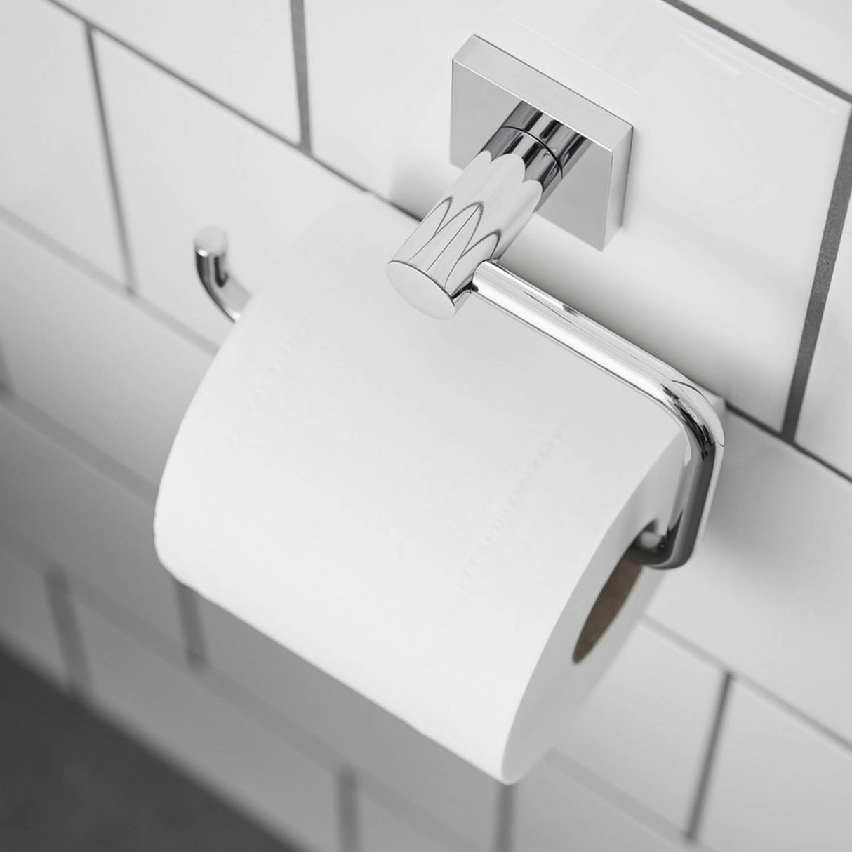 Miller Atlanta Toilet Roll Holder in Chrome lifestyle