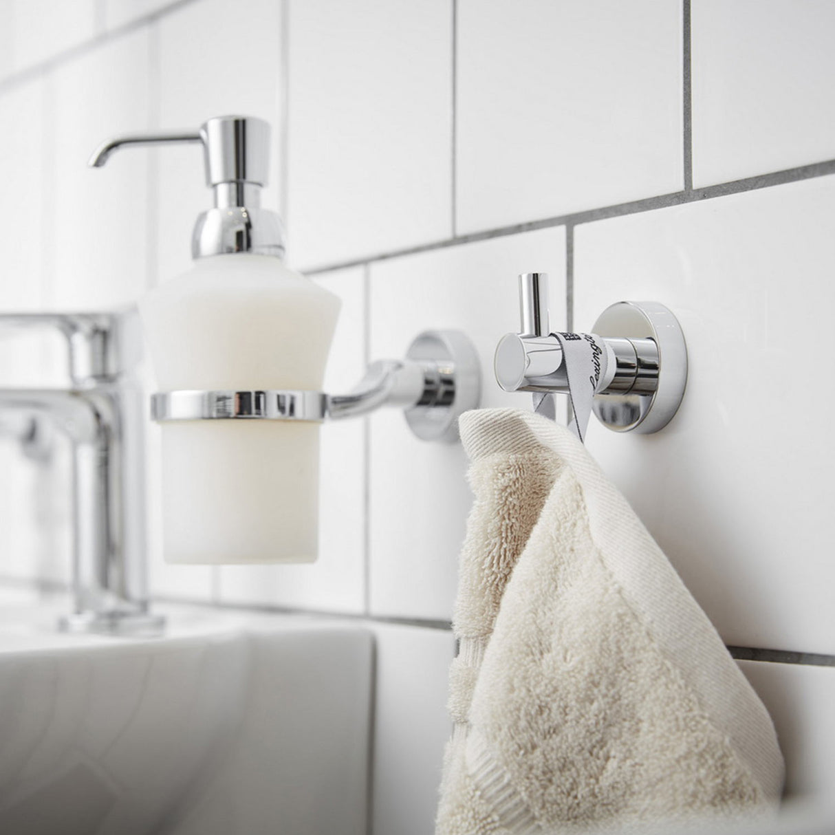 Miller Bond Lotion Bottle in Chrome lifestyle