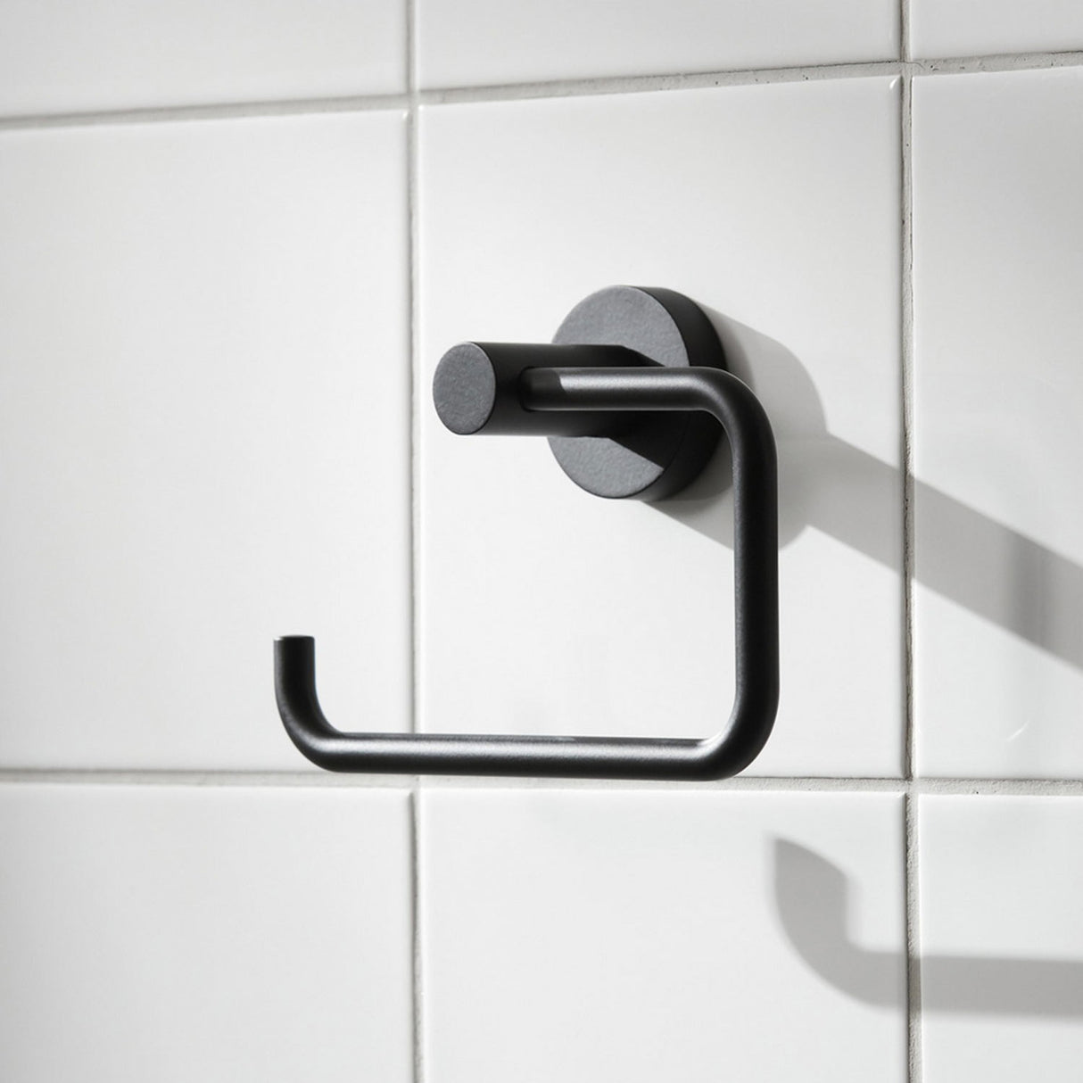 Miller Bond Toilet Roll Holder in Matt Black