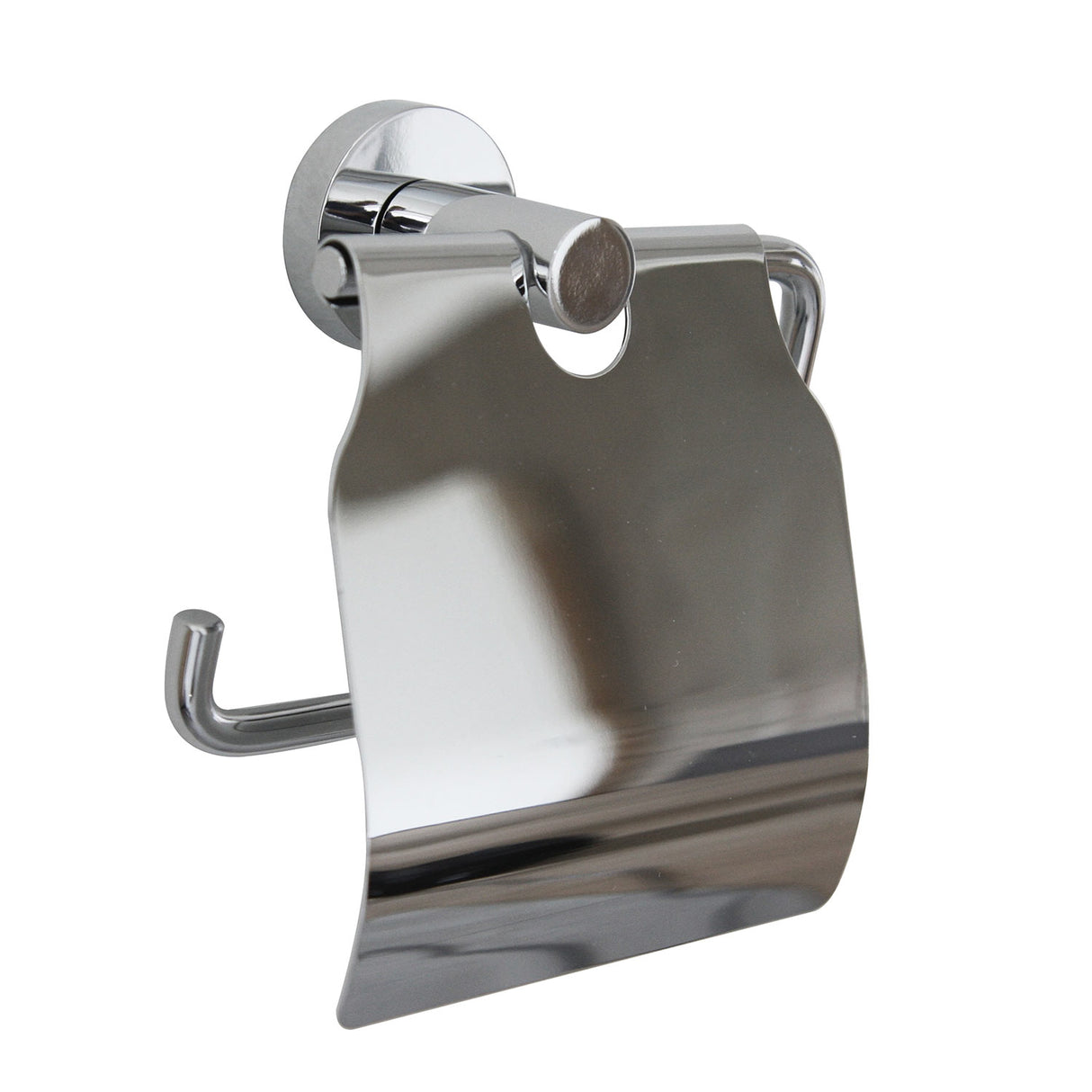 Miller Bond Toilet Roll Holder with Lid in Chrome