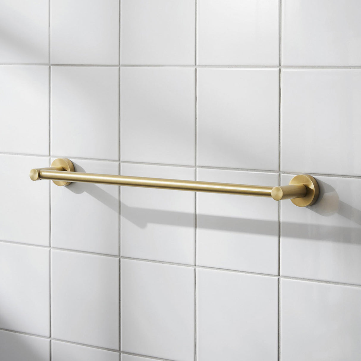 Miller Bond Towel Rail 495mm in Brushed Brass lifestyle