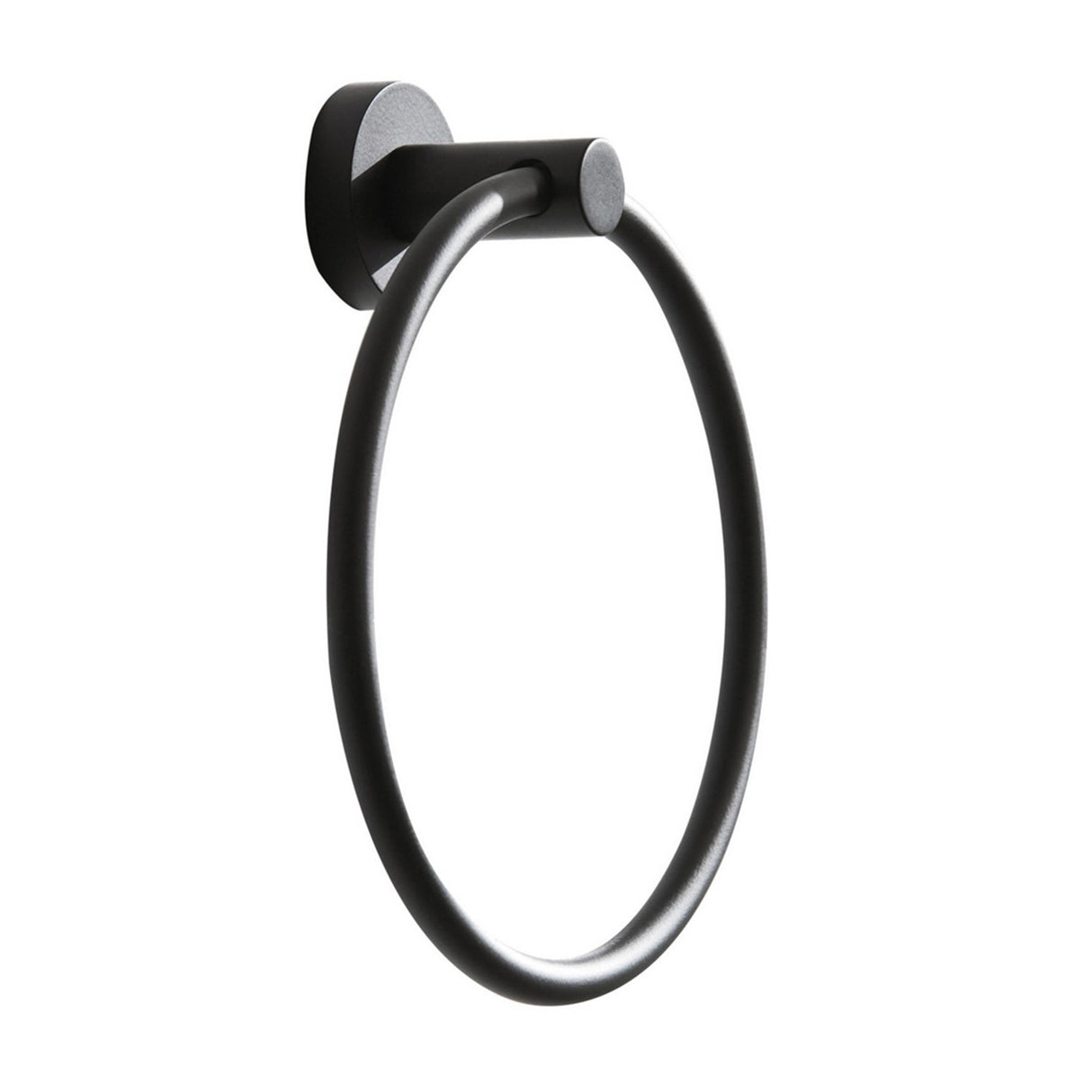 Miller Bond Towel Ring in Matt Black