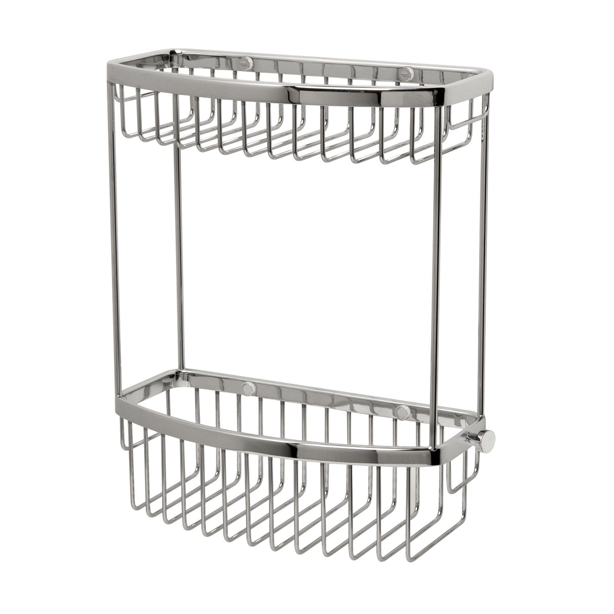Miller Classic 2 Tier D Shaped Shower Basket in Chrome