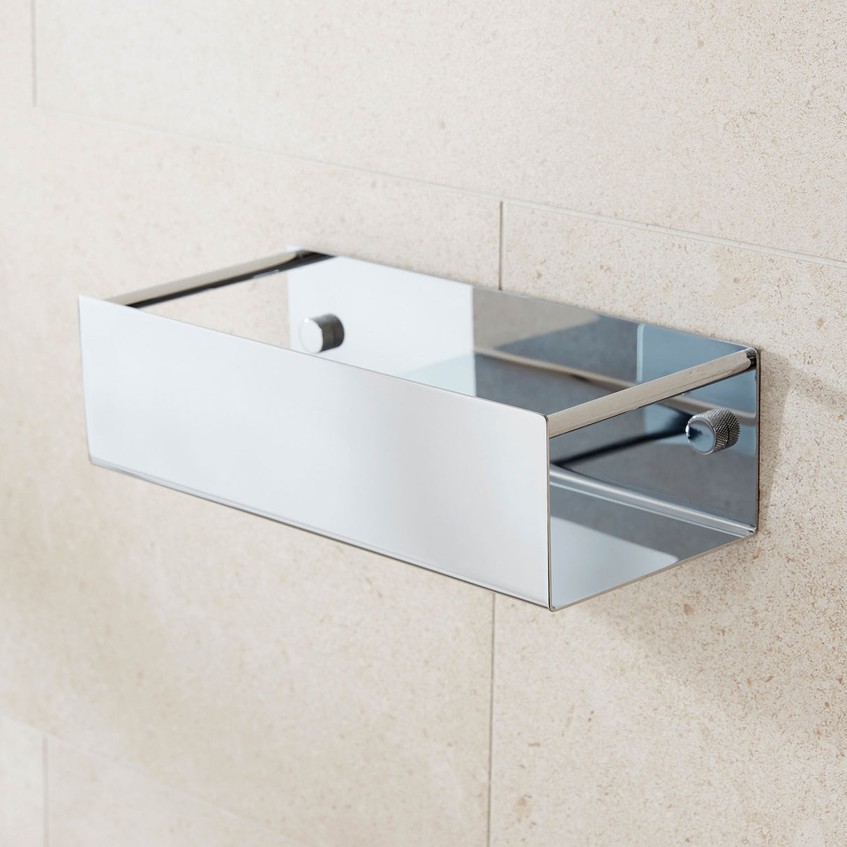 Miller Classic Box Basket in Chrome lifestyle