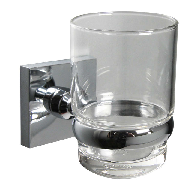 Miller Cube Tumbler Holder in Chrome