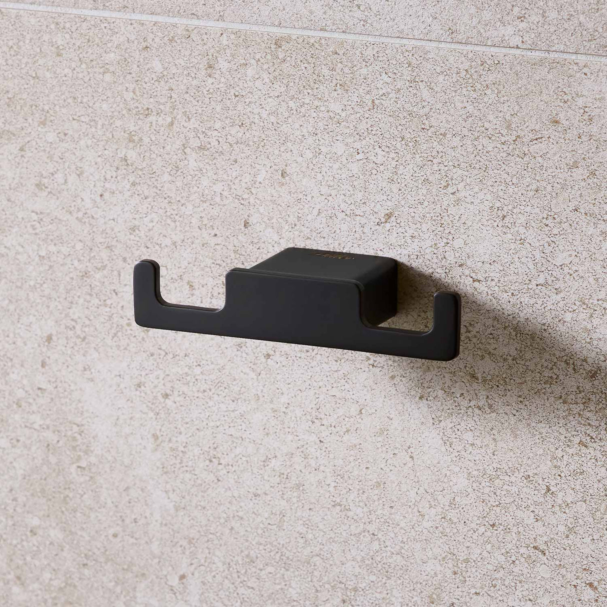 Miller Miami Double Robe Hook in Matt Black