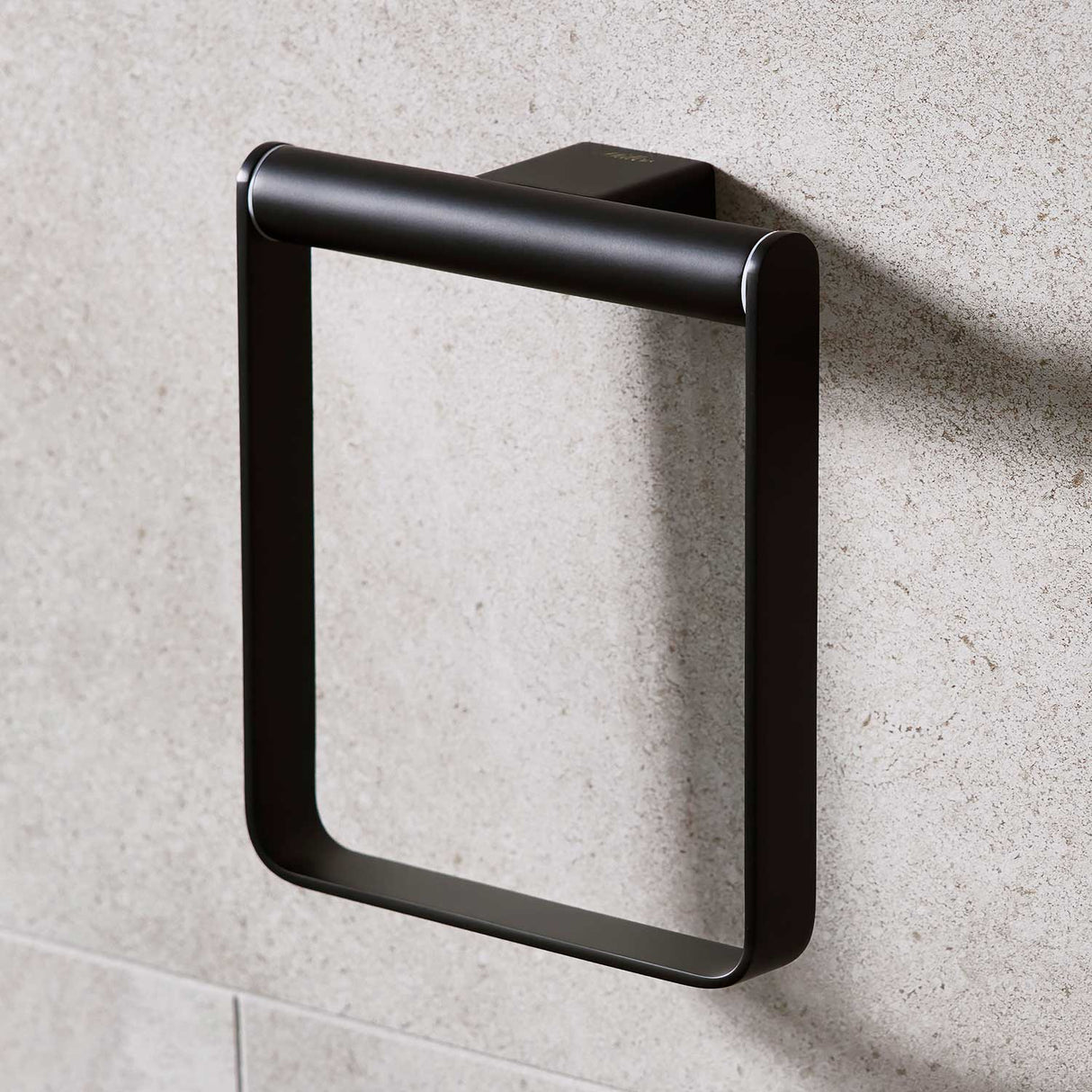 Miller Miami Swivel Towel Ring in Matt Black