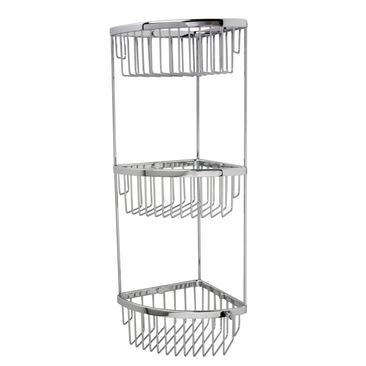 Miller Signature 3 Tier Corner Shower Basket in Chrome