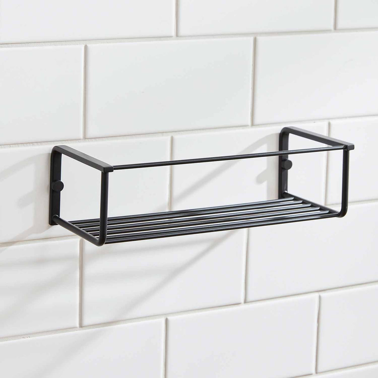 Miller Signature Single Shower Basket in Matt Black