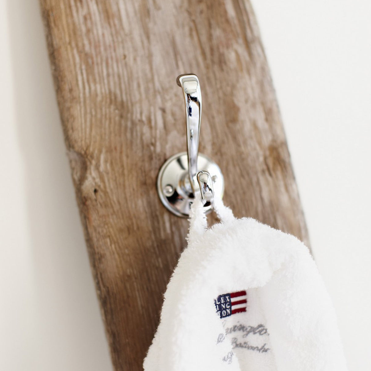 Miller Stockholm Double Robe Hook in Chrome lifestyle