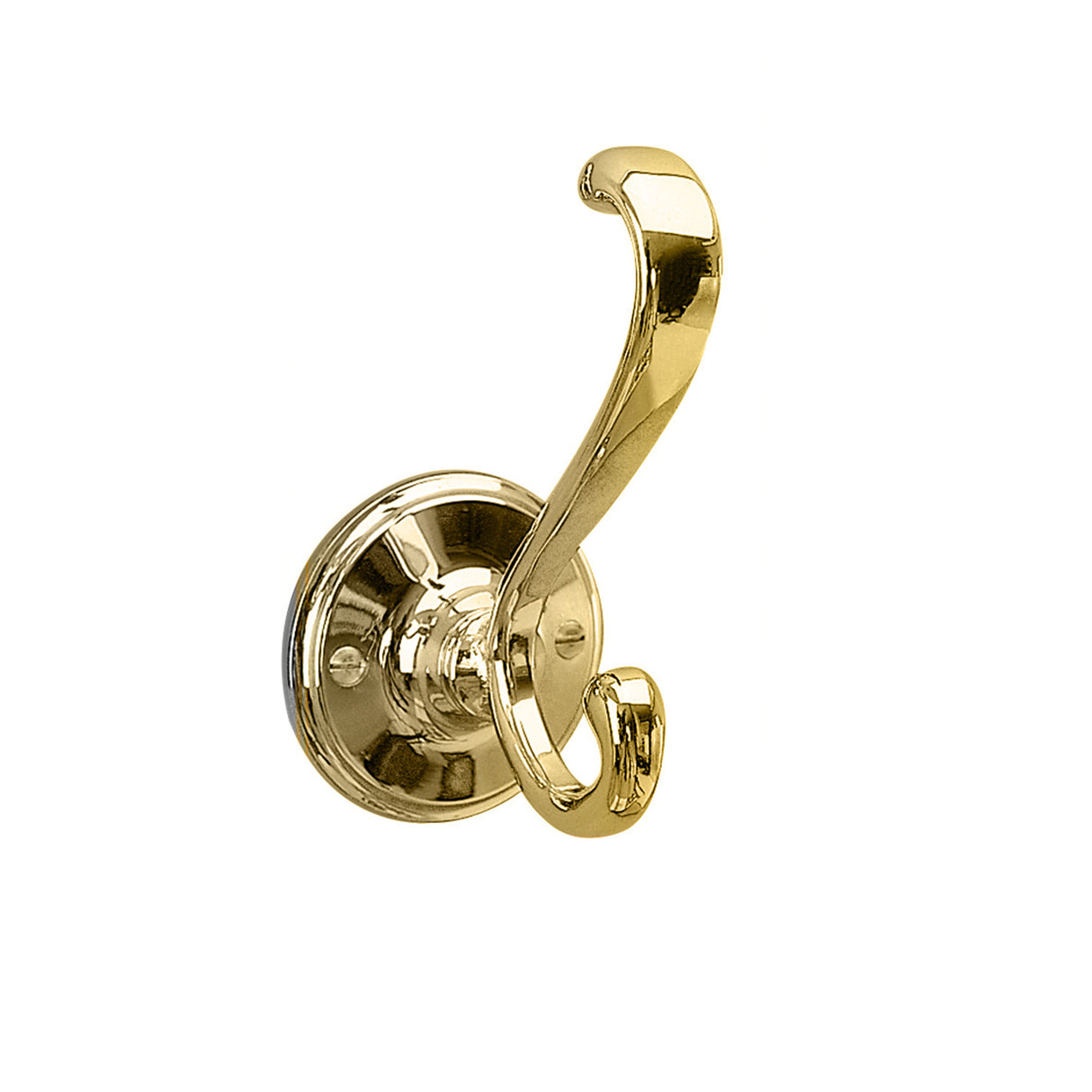 Miller Stockholm Double Robe Hook in Polished Brass