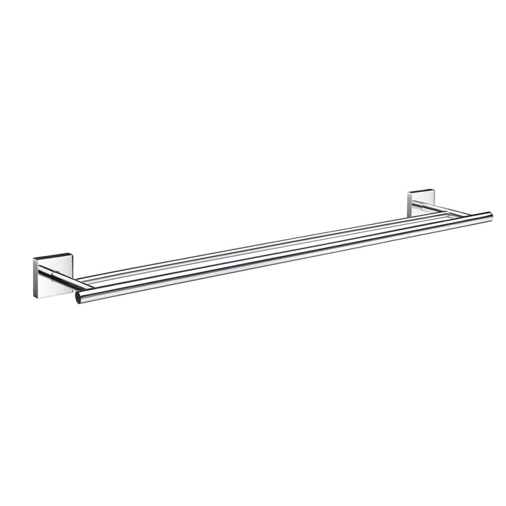 Smedbo House Double Towel Rail Polished Chrome 648mm