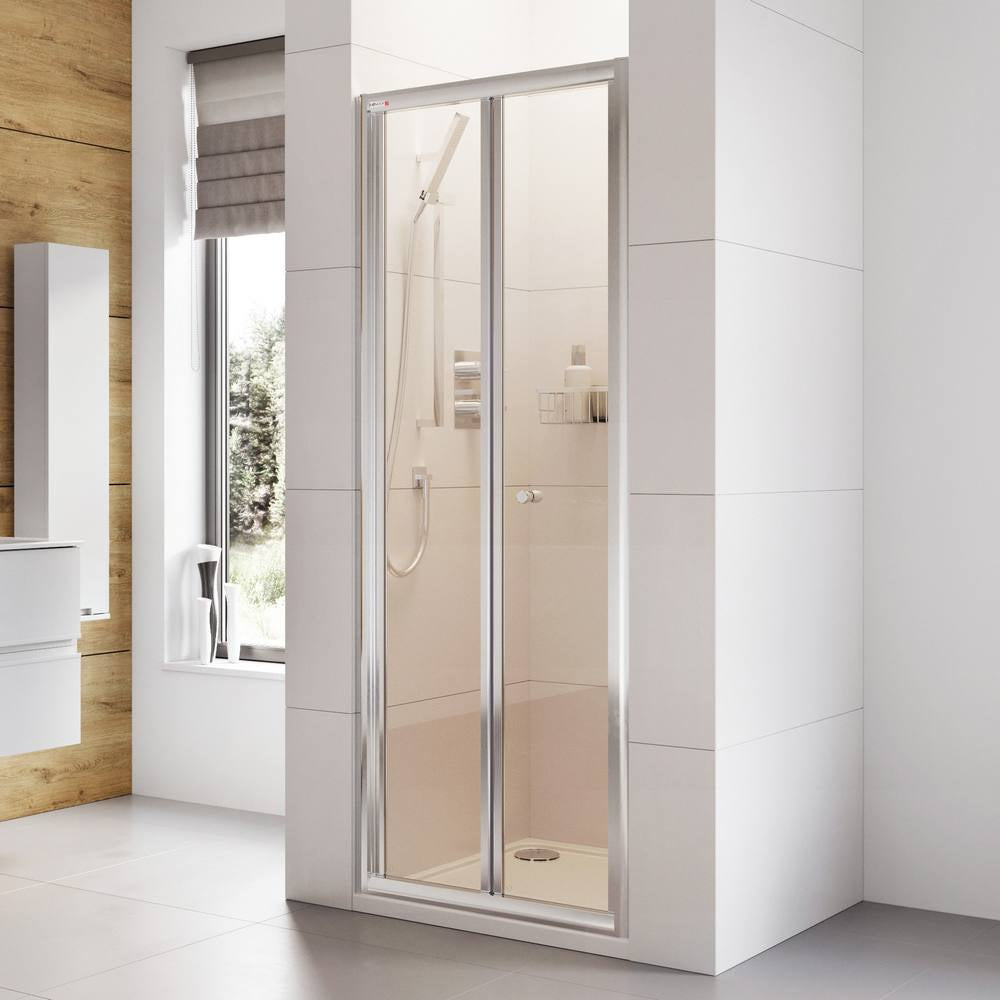 Roman Haven6 Bifold Shower Door in Silver