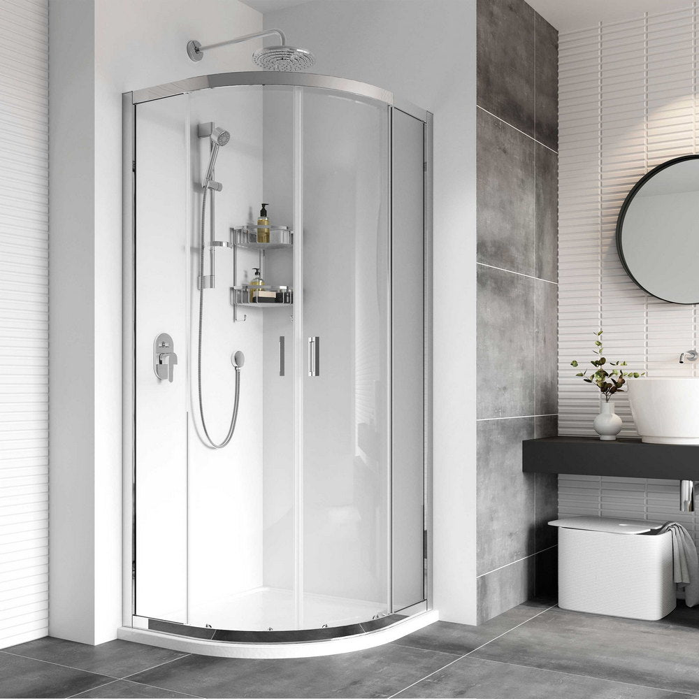 Roman Haven8 Two Door Quadrant Shower Enclosure in Silver