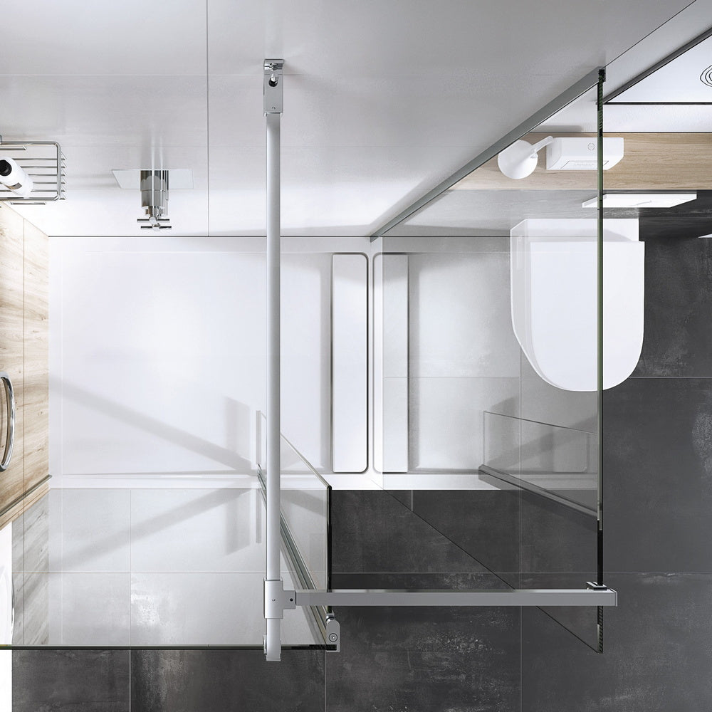 Roman Haven Brushed Brass Square Side Panel Brace Kit