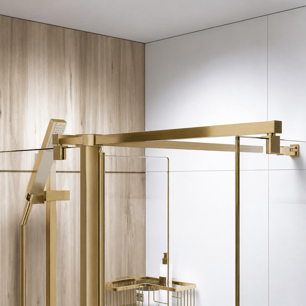 Roman Haven Brushed Brass Square Side Panel Brace Kit1