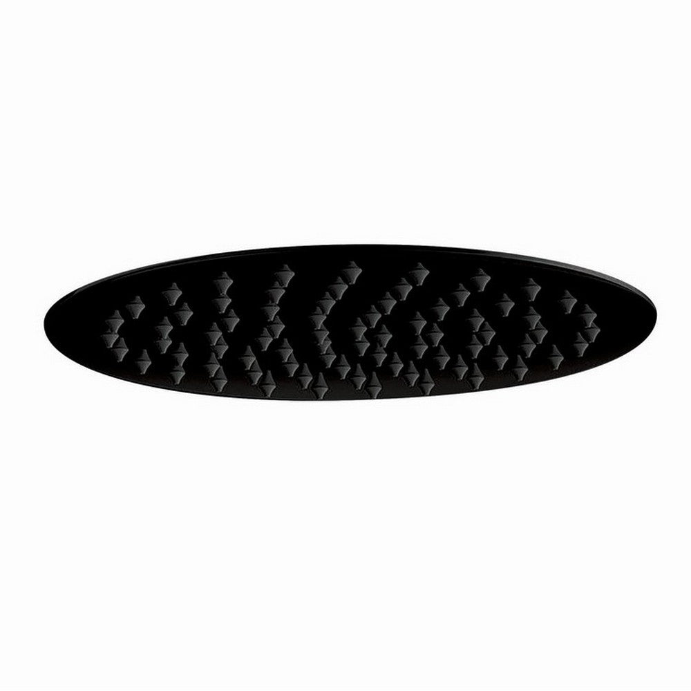 Scudo 300mm Black Round Shower Head