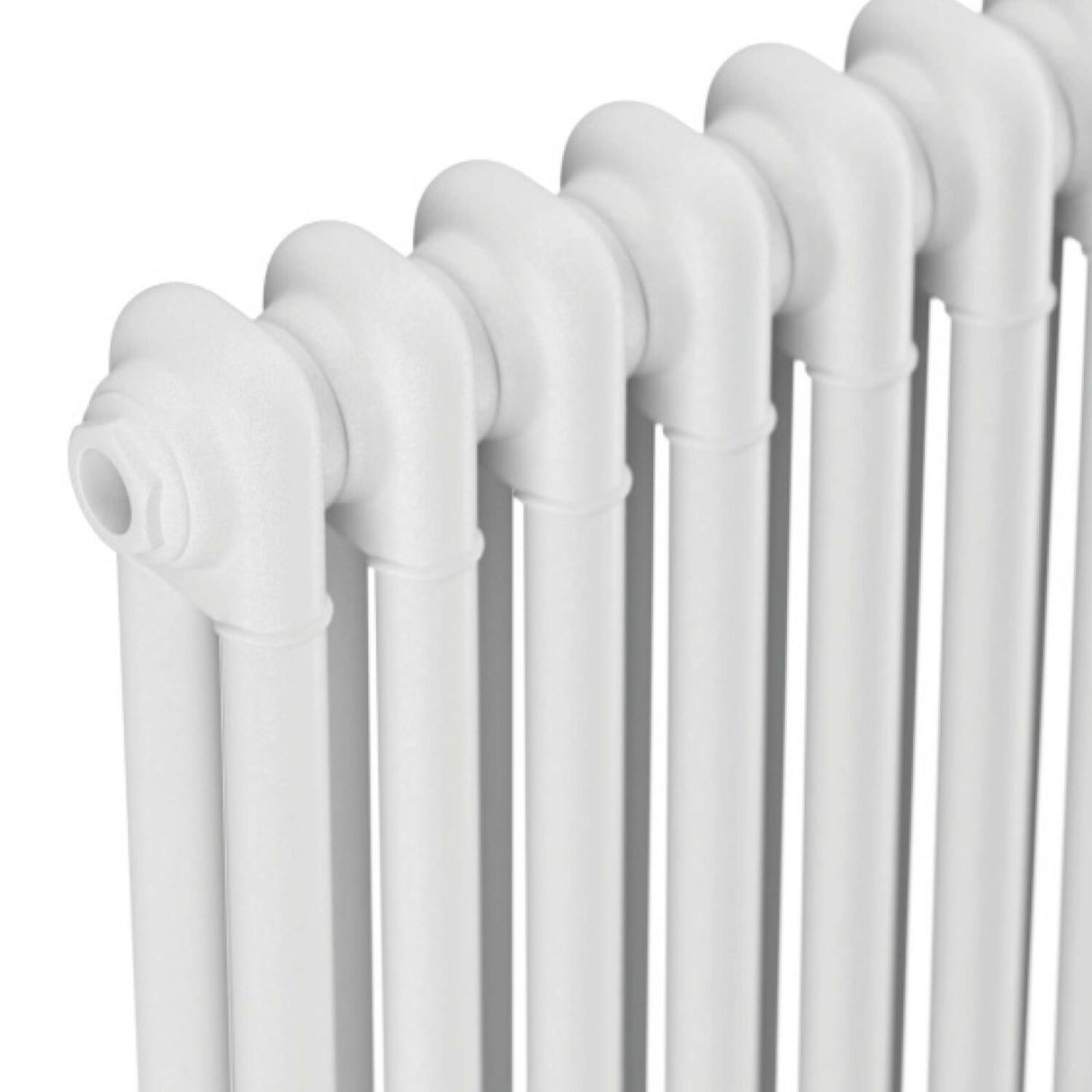 Scudo 600 x 650mm 2 Column Horizontal Radiator in Gloss White top