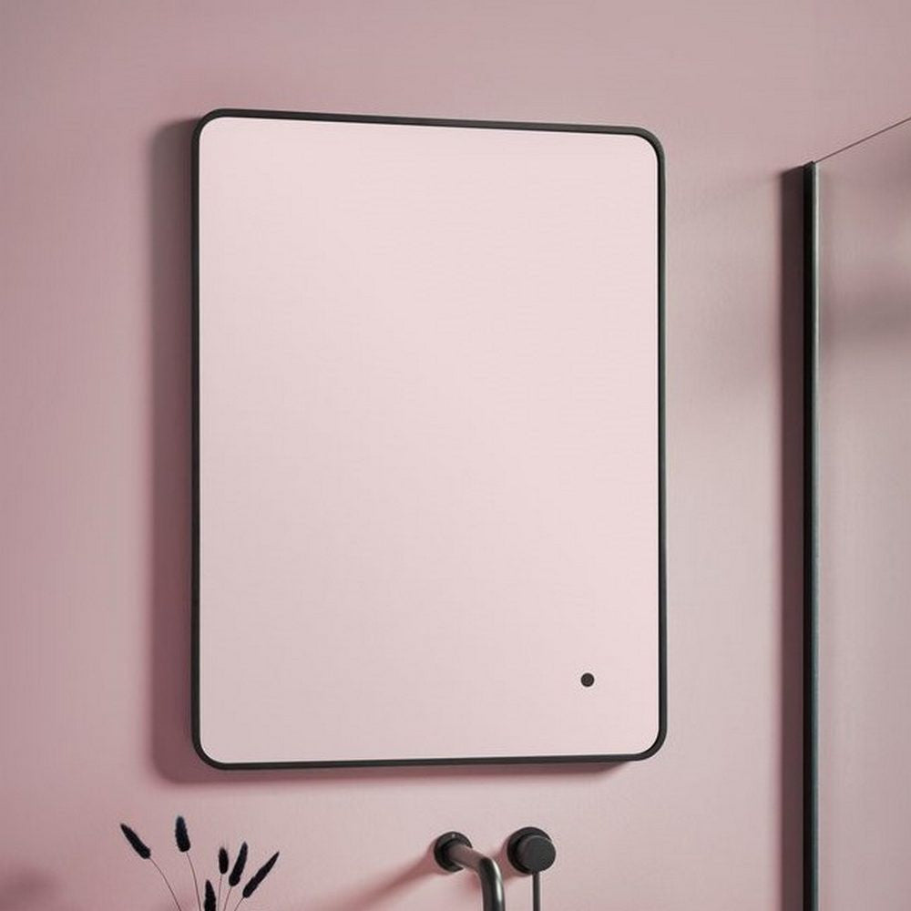 Scudo Alfie Black LED Mirror with Soft Edge