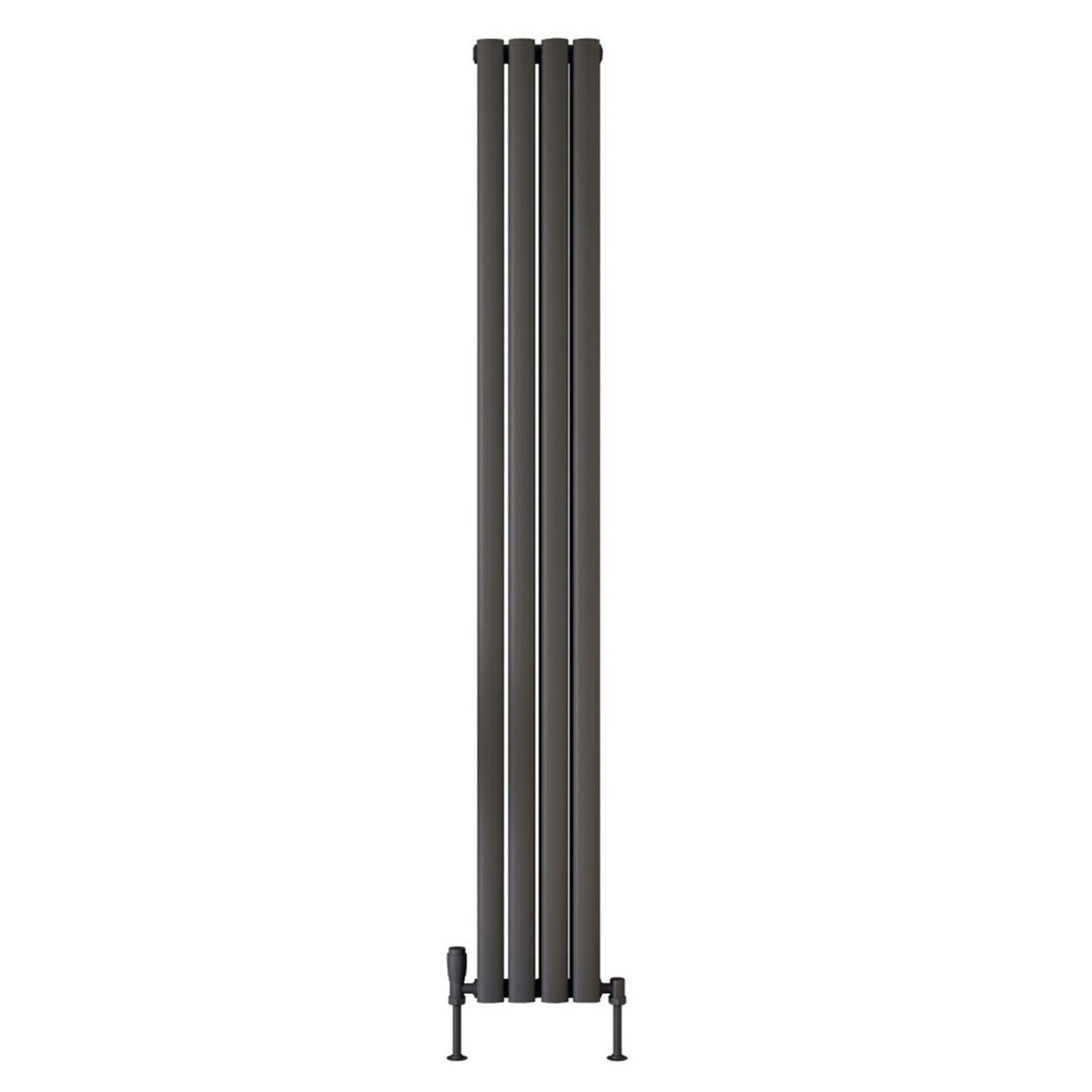 Scudo Apex 1800 x 236mm Vertical Double Designer Radiator in Anthracite