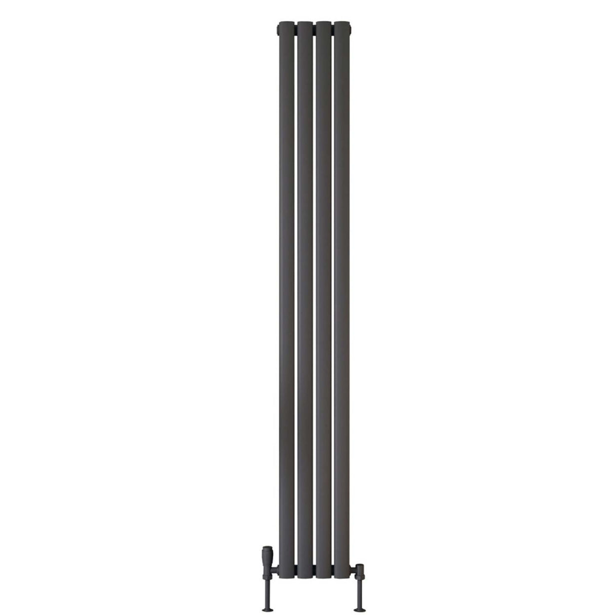 Scudo Apex 1800 x 236mm Vertical Single Designer Radiator in Anthracite 2