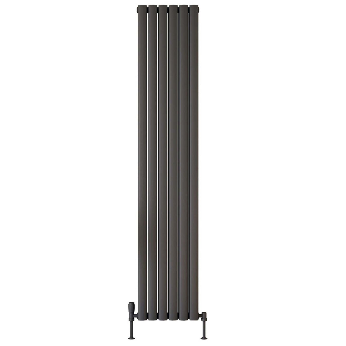 Scudo Apex 1800 x 354mm Vertical Double Designer Radiator in Anthracite