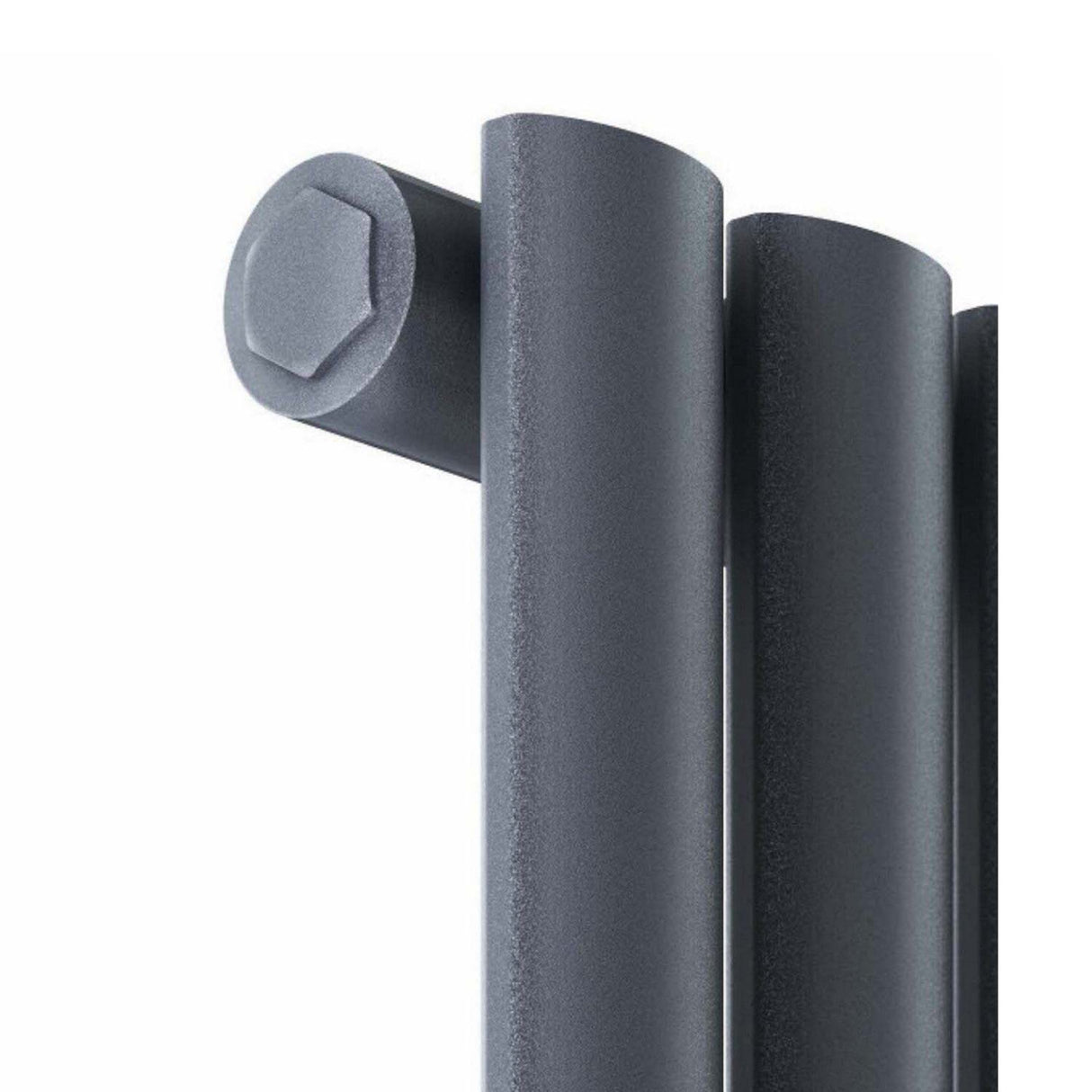 Scudo Apex 1800 x 354mm Vertical Single Designer Radiator in Anthracite side