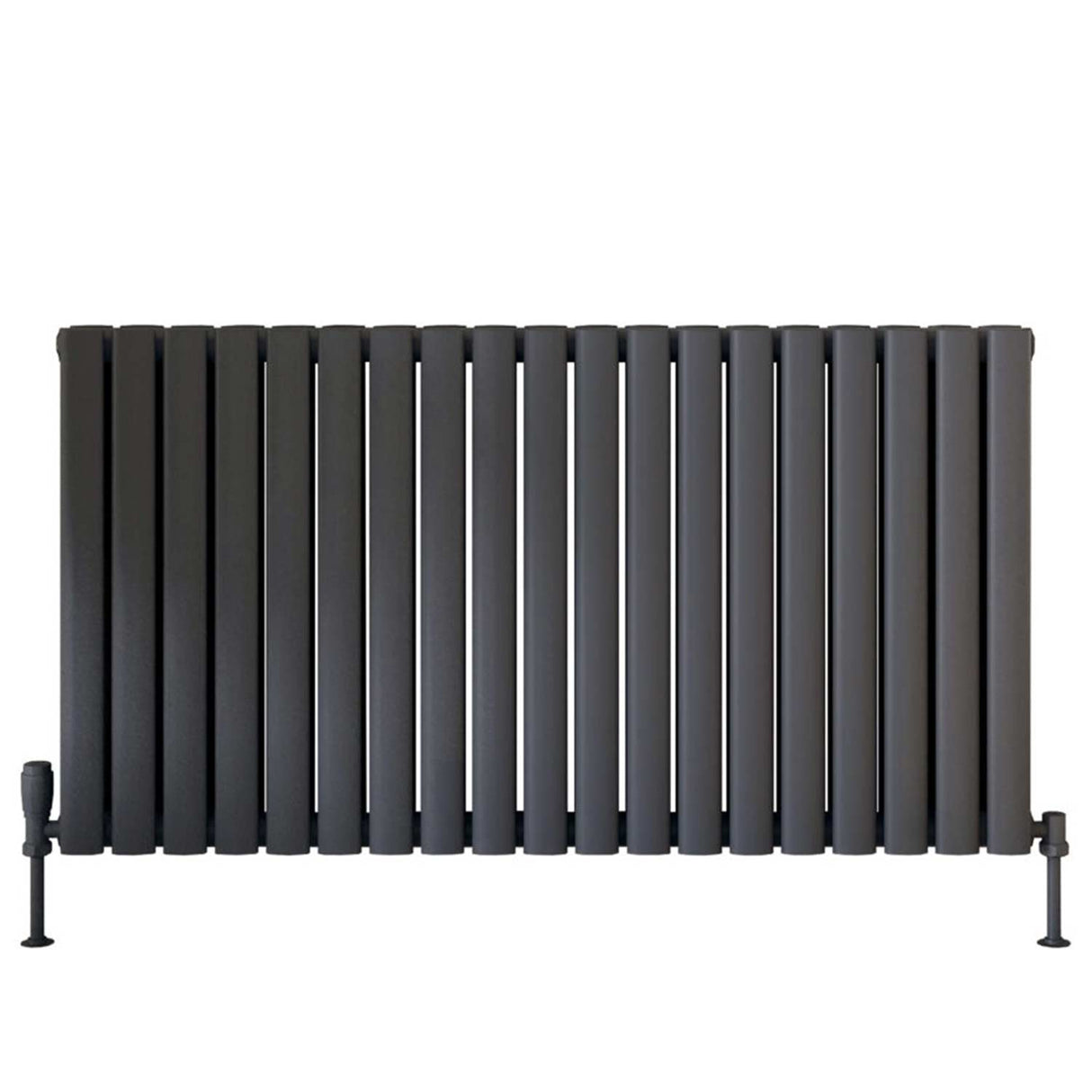 Scudo Apex 600 x 944mm Horizontal Double Designer Radiator in Anthracite