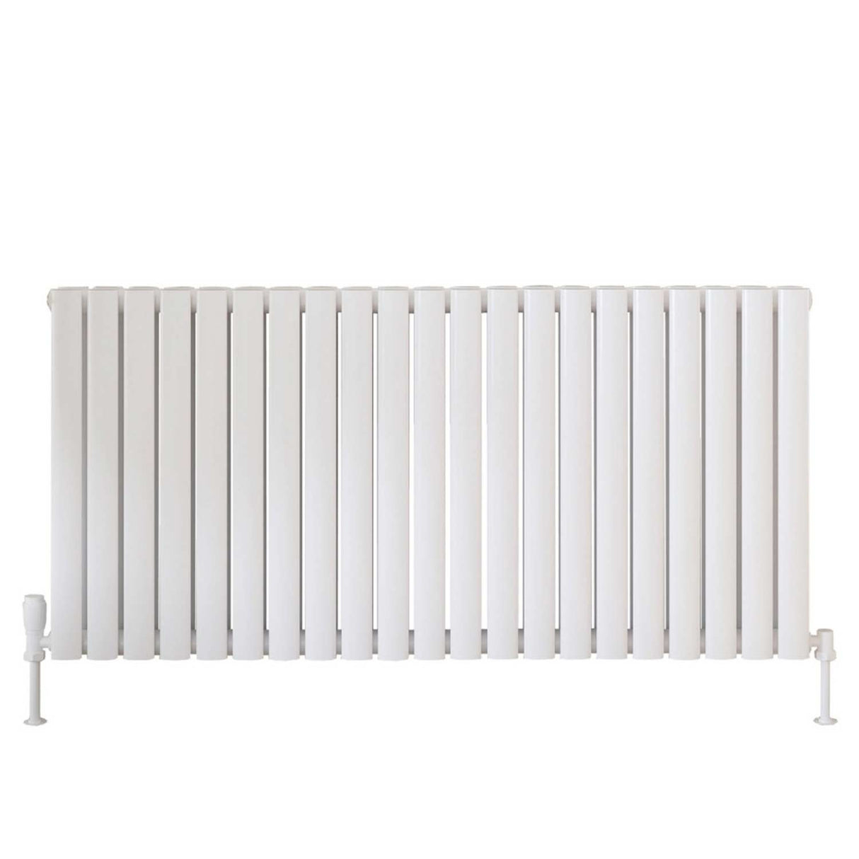 Scudo Apex 600 x 944mm Horizontal Double Designer Radiator in Gloss White