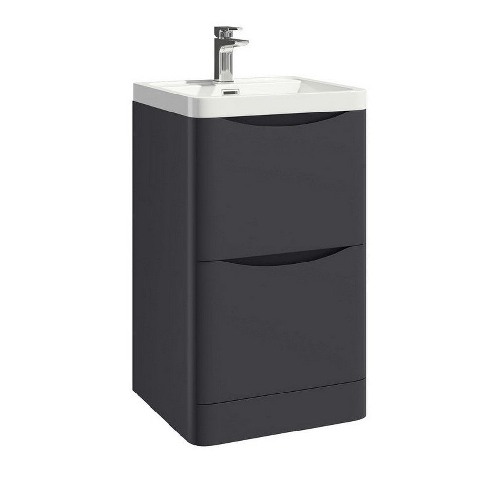 Scudo Bella 500mm Matt Grey Floorstanding Vanity Unit with Basin